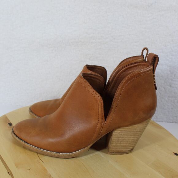 Jeffrey Campbell Ankle Boot Womens Size 8 Brown Leather Career Western Festival - Picture 3 of 10